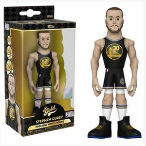 NEW NBA Golden State Warriors Stephen Curry Funko Gold Premium Vinyl 5'' Figure